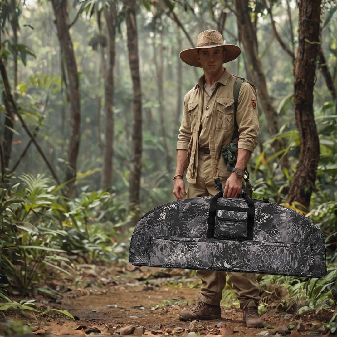 TaktZeit Tactical Compound Bow Case Soft Bow Case for Hunting 44" Length Bow Bag with Adjustable Shoulder Strap