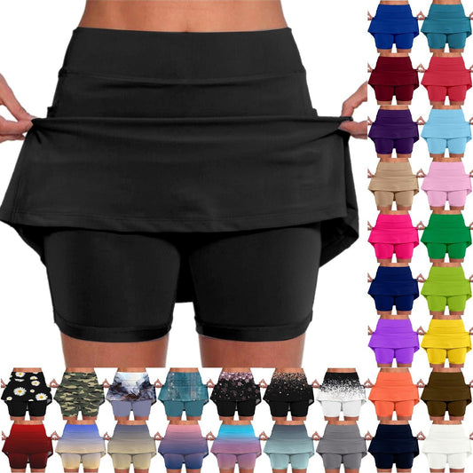 Deals of The Day Plus Size Shorts for Curvy Women Women's Athletic Skorts Womens Athletic Skort Golf Skirts for Women with Shorts dress with shorts underneath