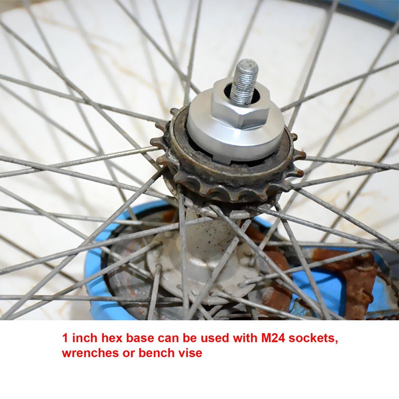 SONZUIA Sprocket Puller Tool BMX 4 Notch, Bicycle Single Speed Freewheel Remover Tool