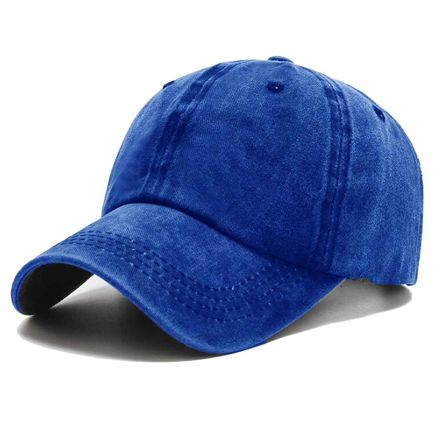 NPJY Baseball Cap Golf Dad Hat Adjustable Original Classic Low Profile Cotton Hat Vintage Washed Distressed Trucker Cap RoyalBlue(Washed)
