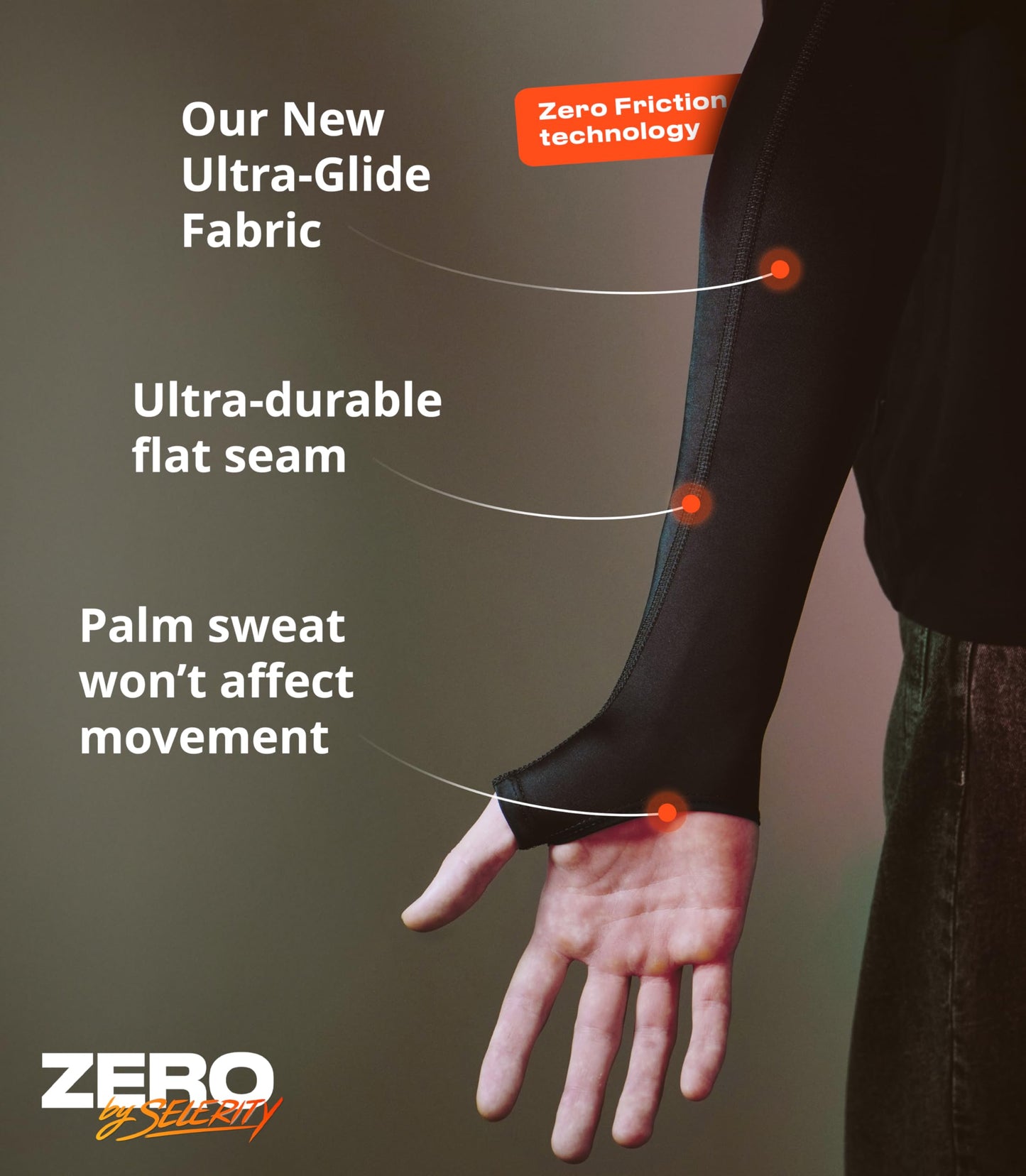 Selerity Compression Cooling Gaming Arm Sleeve for PC (Black, M, Open Palm 2.0)