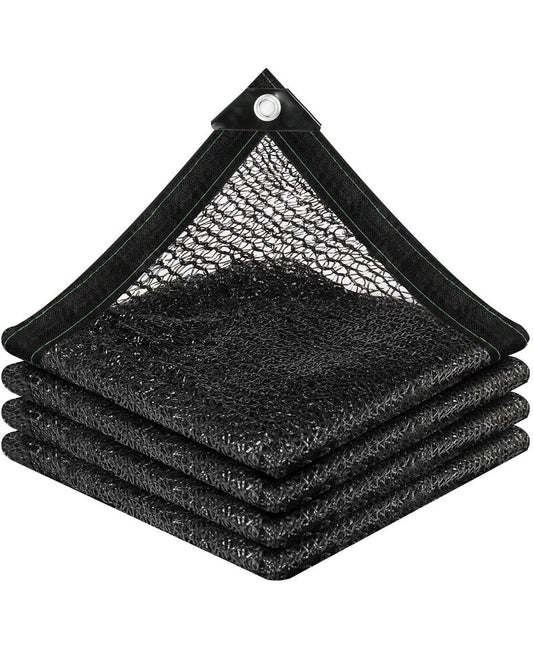 vensovo 30% Sunblock Shade Cloth Net Black Resistant - 8x20 Ft Garden Shade Mesh for Plant Cover, Greenhouse, Chicken Coop, Kennels, Tomatoes Plants