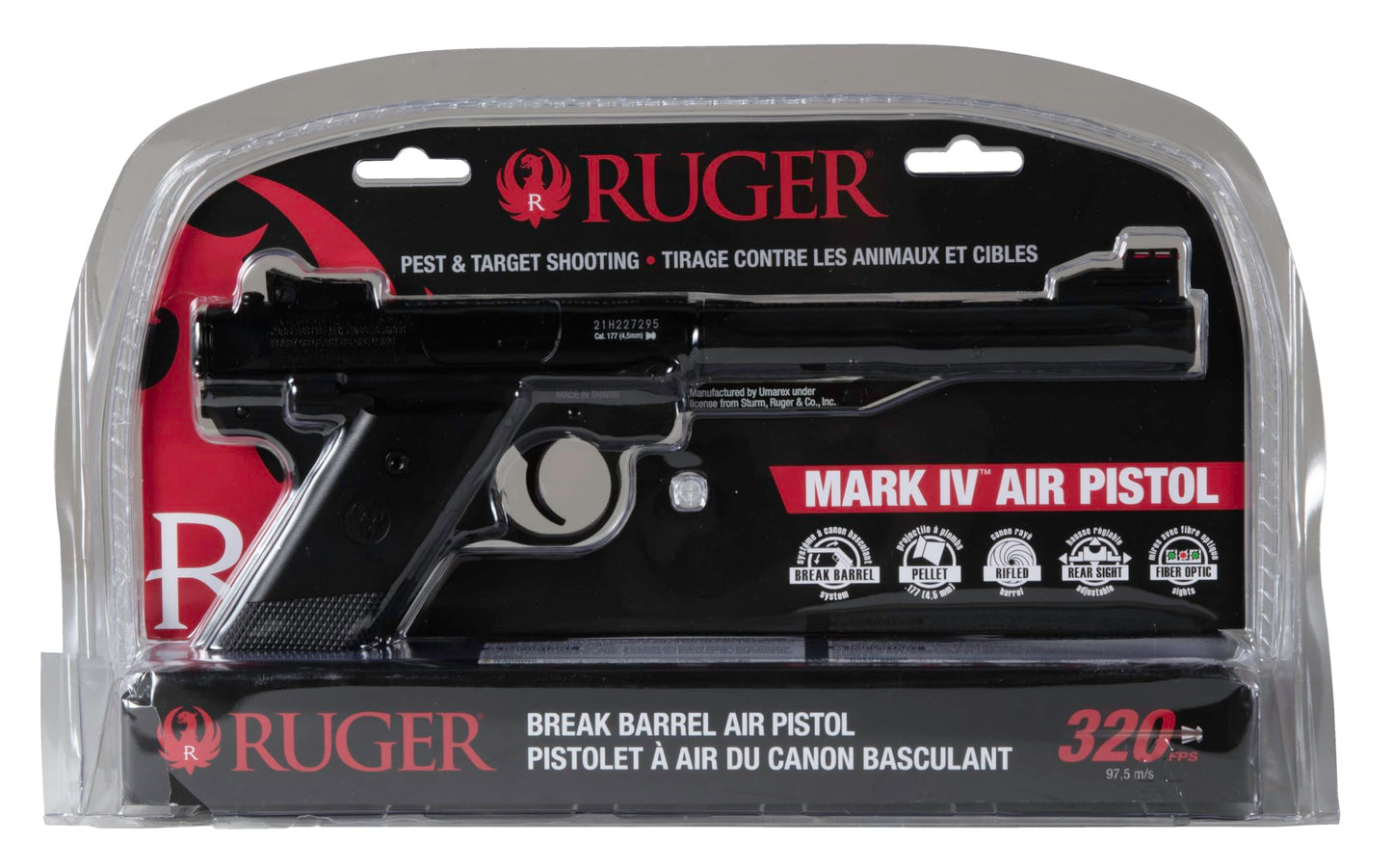 Umarex Ruger Mark IV Break Barrel .177 Caliber Pellet Air Pistol