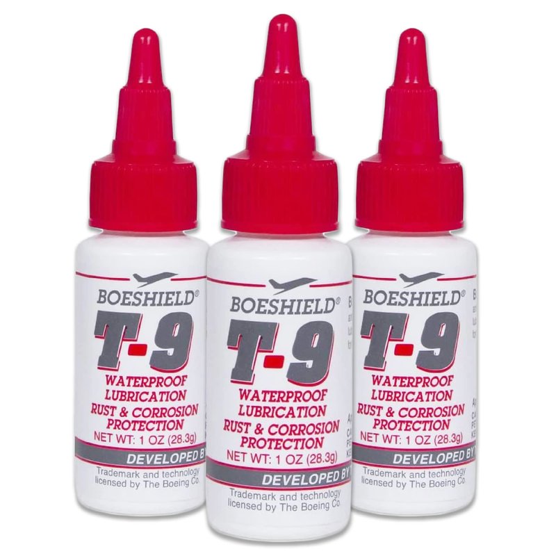 BOESHIELD T-9 Rust & Corrosion Protection/Inhibitor and Waterproof Lubrication, 1 Oz Liquid (Thrее Расk)