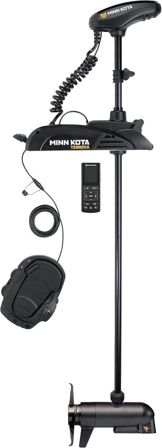 Minn Kota Terrova Electric Trolling Motor - GPS & Spot-Lock, 80 Lb Thrust | 45 in Shaft for Freshwater