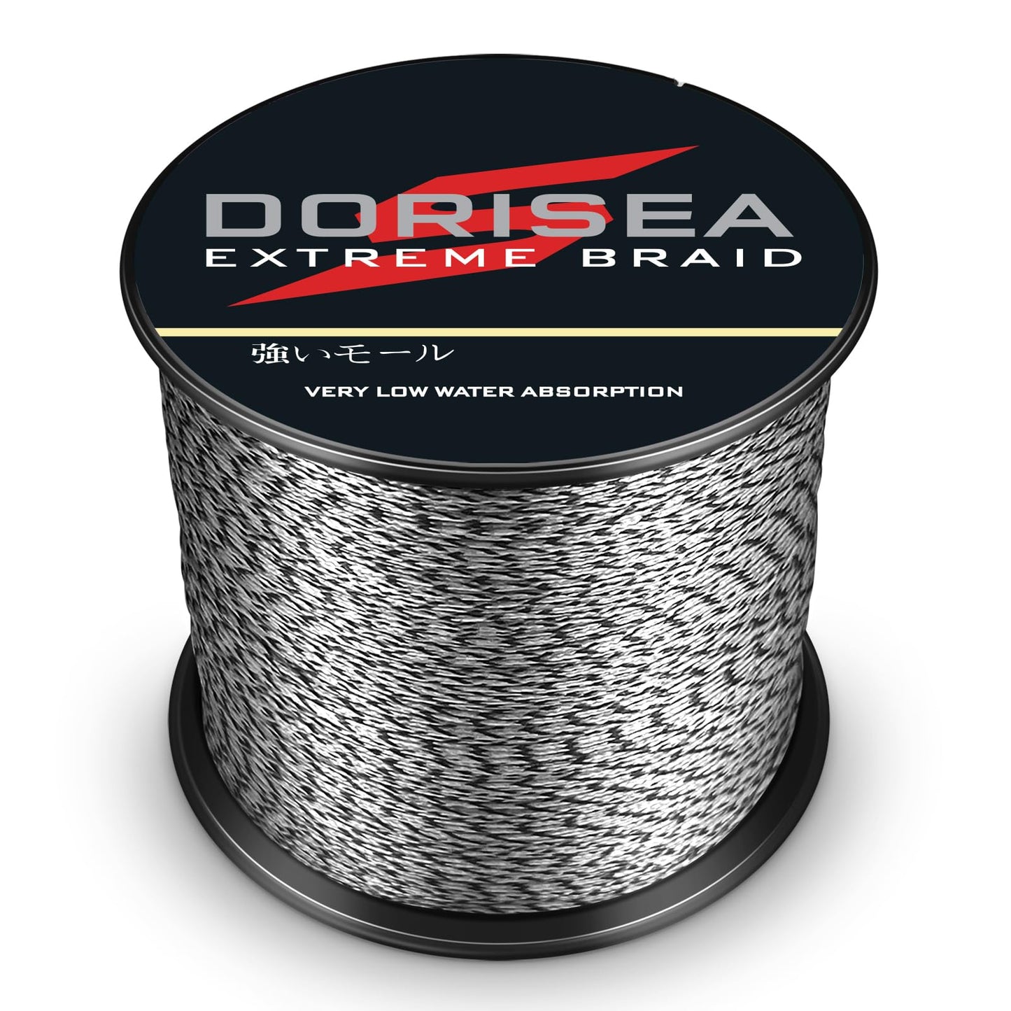 Dorisea Extreme Braid 100% Pe Multi-Color(Black&White) Braided Fishing Line 109Yards-2187Yards 6-550Lb Test Fishing Wire Fishing String Incredible Superline (100m/109Yards 30lb/0.26mm)