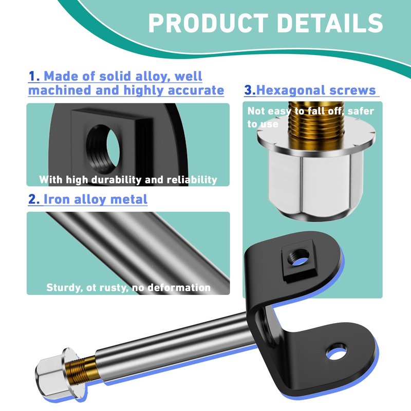 DRIVE UP Club Car Precedent Kin Pin, Golf Cart Front End King Pin Repair Kit for Club Car Precedent 2004-Up Gas and Electric Golf Carts, Replaces OEM 102287201 103638601 103638801