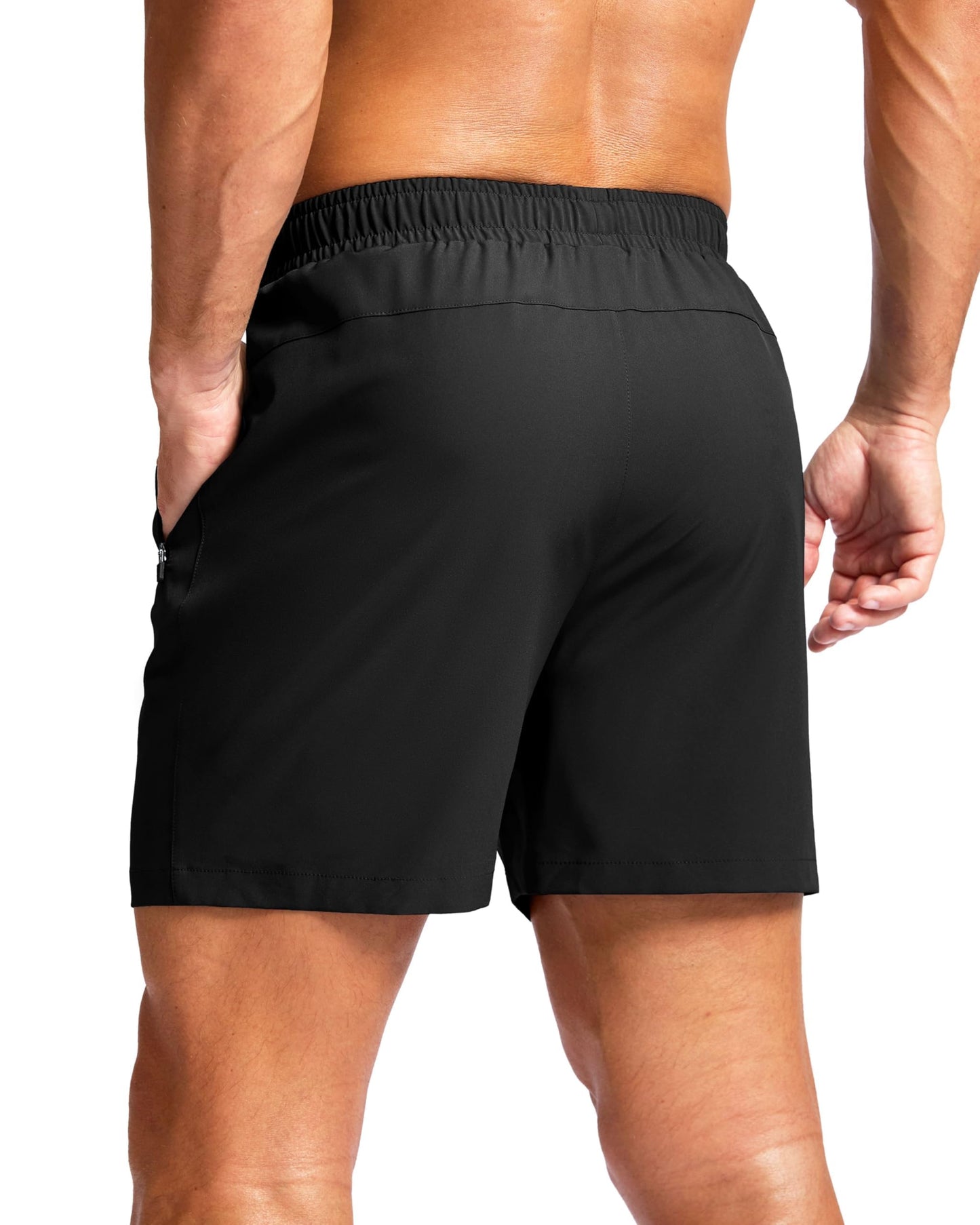 G Gradual Men's Athletic Running Shorts with Zipper Pockets Quick Dry 7"/ 5"/ 9" Workout Gym Shorts for Basketball Hiking(Mint Moment,9M)
