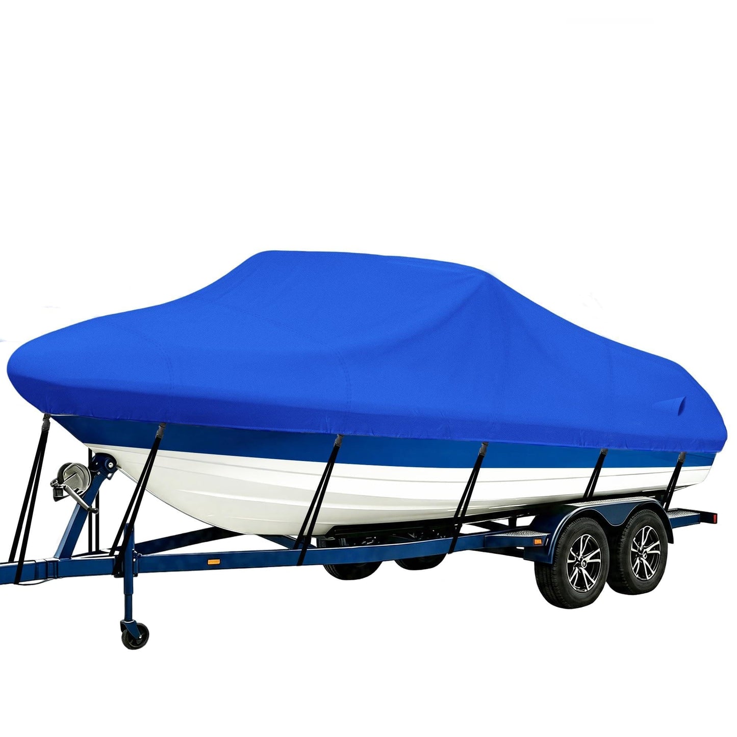 iCOVER Trailerable Boat Cover- 20'-23' 800D Water Proof Heavy Duty, Fits V-Hull, Fish&Ski, Pro-Style, Fishing, Utiltiy, Runabout, Bass Boats, up to 20ft-23ft Long X 100" Wide