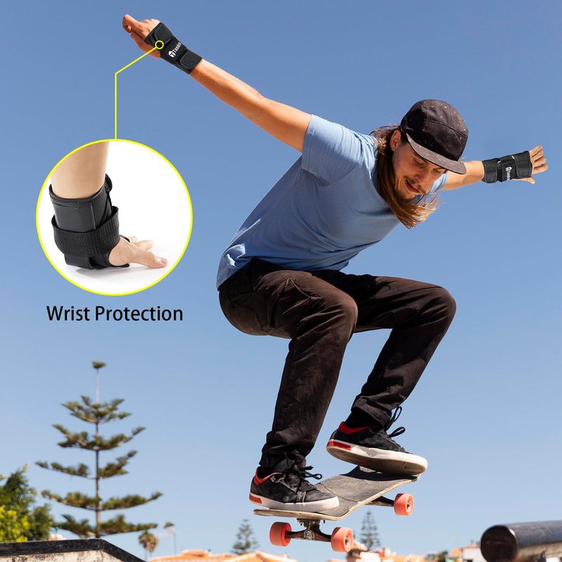 Tanden Wrist Guards for Skating Protective Gear Adult and Kids Wrist Guards for Roller Skating Snowboarding Ski Skateboard