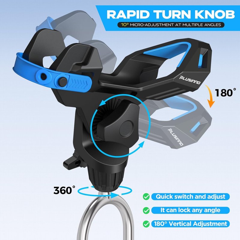 Fishing Rod Holder - 360° Adjustable Ground Mount - 1/2/4 Pack | Ideal for Bank Fishing & Gifts for Men