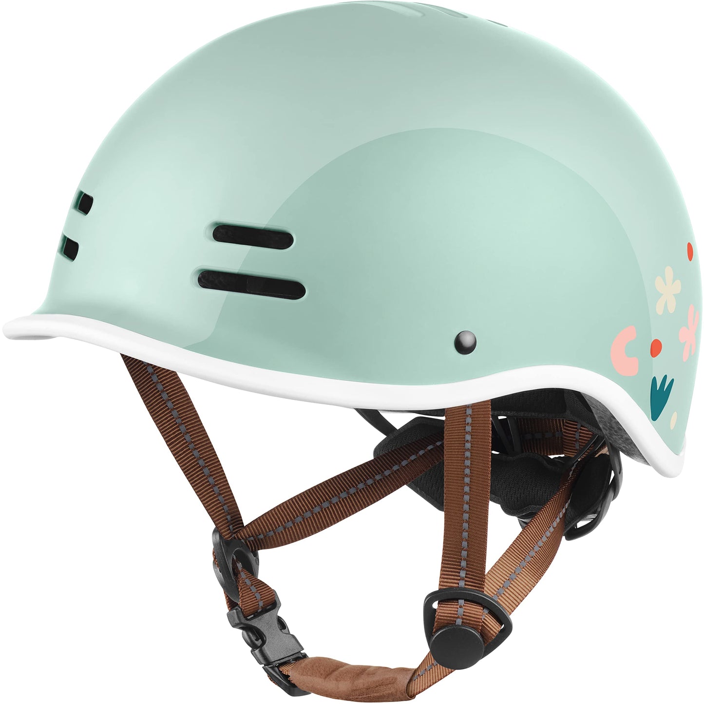 Retrospec Remi Kids Bike Helmet with Built-in Sun Visor - Adjustable Youth & Toddler Safety Gear for Cycling, Skating & Scooters - 11 Air Vents, Washable Padding & Reflective Straps