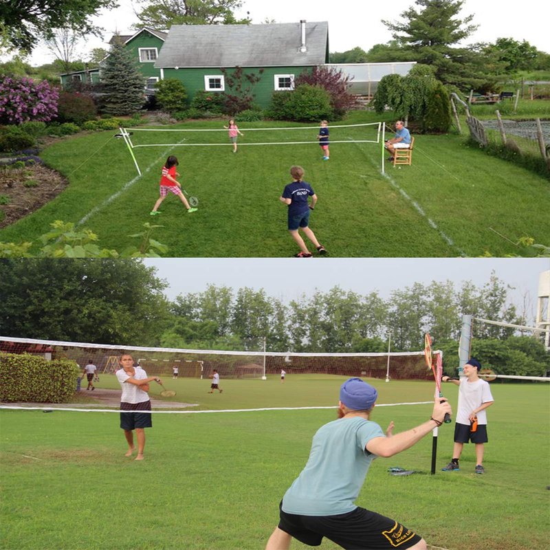 DOURR Badminton Tournament Net with Rope Cable (20 FT x 2.5 FT) (with Nylon Rope Cable)