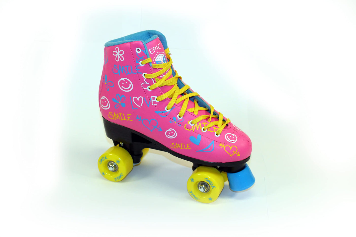Epic Skates Blush Quad Roller Skates, Pink, Kids Size 1