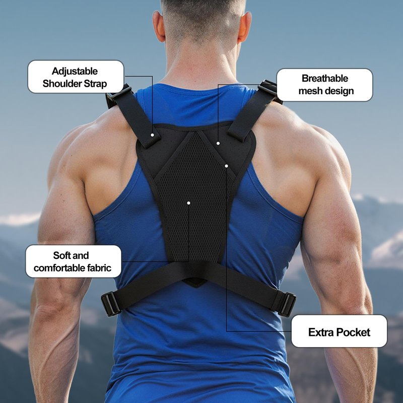 Chest Pack,Water Resistant Running Vest for Men, Chest Bag For Running, Cycling, EDC Running Pack Rig For Sports and Workouts