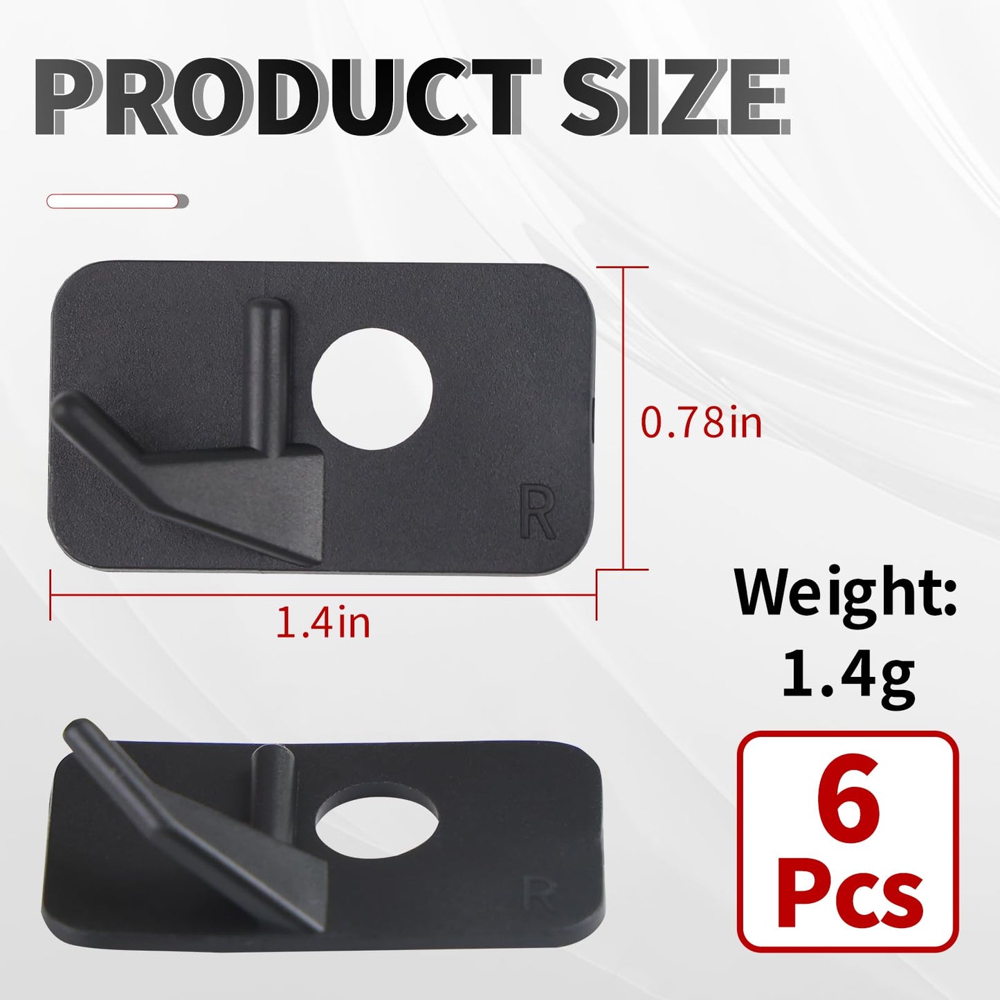 MOYJ Recurve Arrow Rest Right Hand Recurve Bows Hunting Shooting 6pcs Plastic Archery Arrow Rest for Recurve Bows