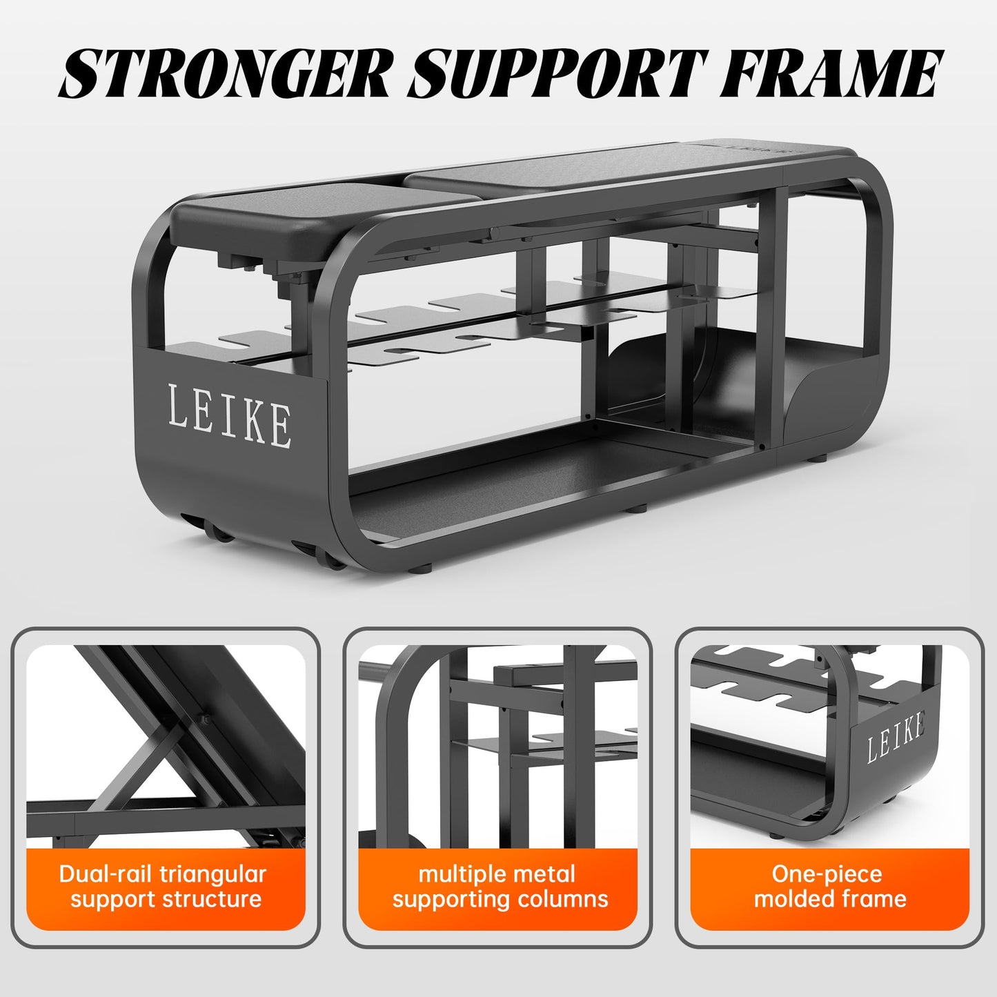 leikefitness Adjustable Weights Bench,Multifunctional Strength Training