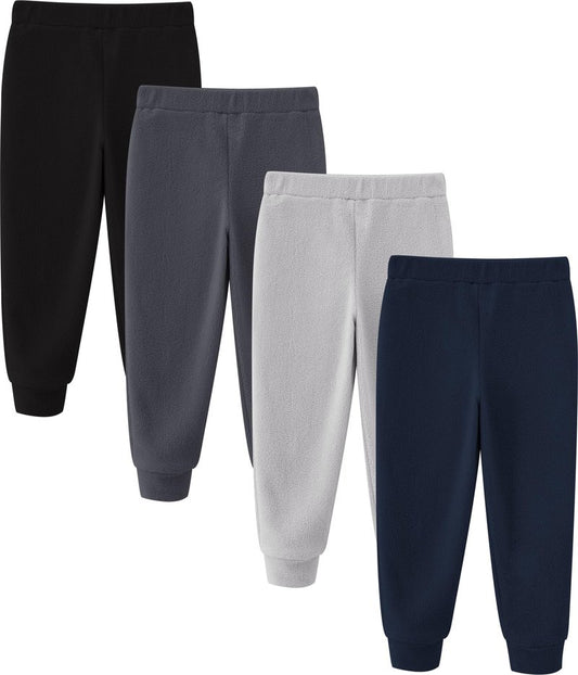 JARMAKO Toddler Boys Warm Fleece Lined Microfleece Pants, Basic Colors, 3T