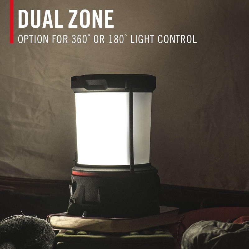 COAST EAL55R Dual Color LED Emergency Light, 3000 Lumen, 10+ Nights of Light, Variable Light Control, Durable for Outdoor & Survival, Black