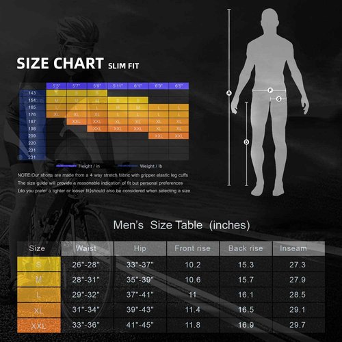 Souke Sports Men's Winter Bike Pants Long 4D Padded Fleece Cycling Tights Thermal Leggings Outdoor Riding Bicycle Black