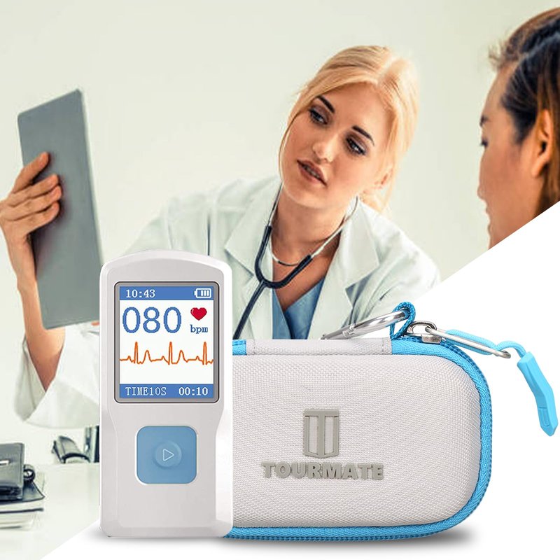 Tourmate Hard Case Replacement for EMAY/CONTEC/SonoHealth Portable ECG Heart Rate Monitor