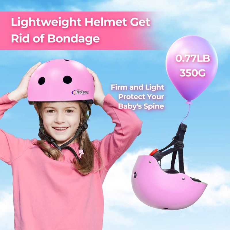 MammyGol Girls Bike Helmet Kids Skateboard Helmets Adjustable Multi-Sport Protective Gear Set Lightweight Helmet Boys Toddler for Skate Scooter Ages 9-12 (Pink)