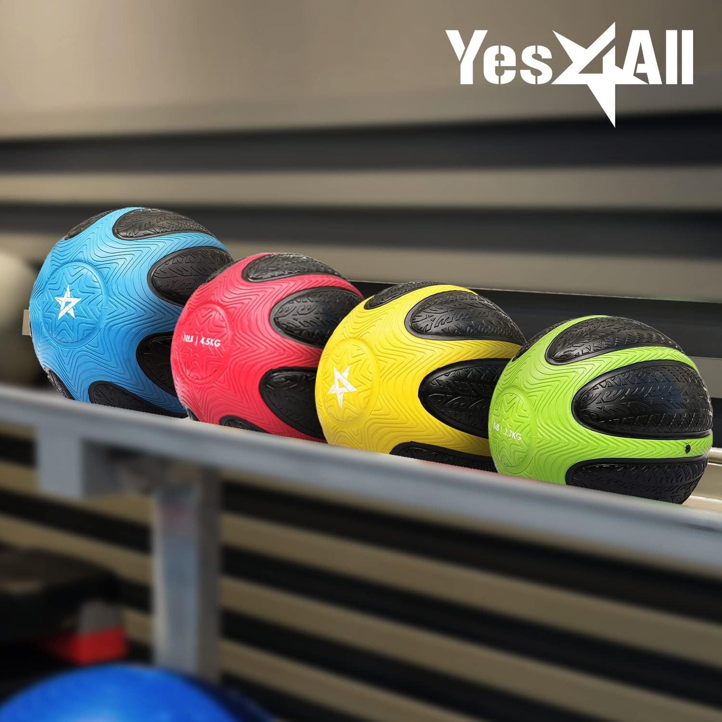 Yes4All Medicine Ball Grip Multicolor 8/10/12