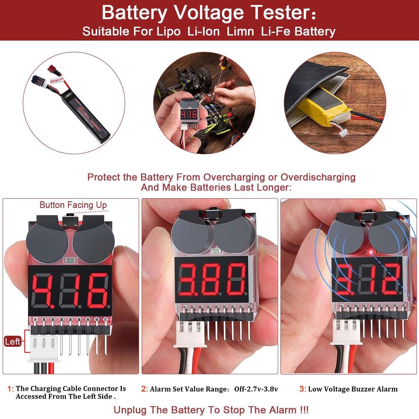 BosLi-Po 11.1V Lipo Battery Airsoft Battery 1300mAh 3S 25C Rechargeable High Capacity LiPo Battery with T Plug Connector and T Plug to Mini Tamiya Cable for Airsoft Guns