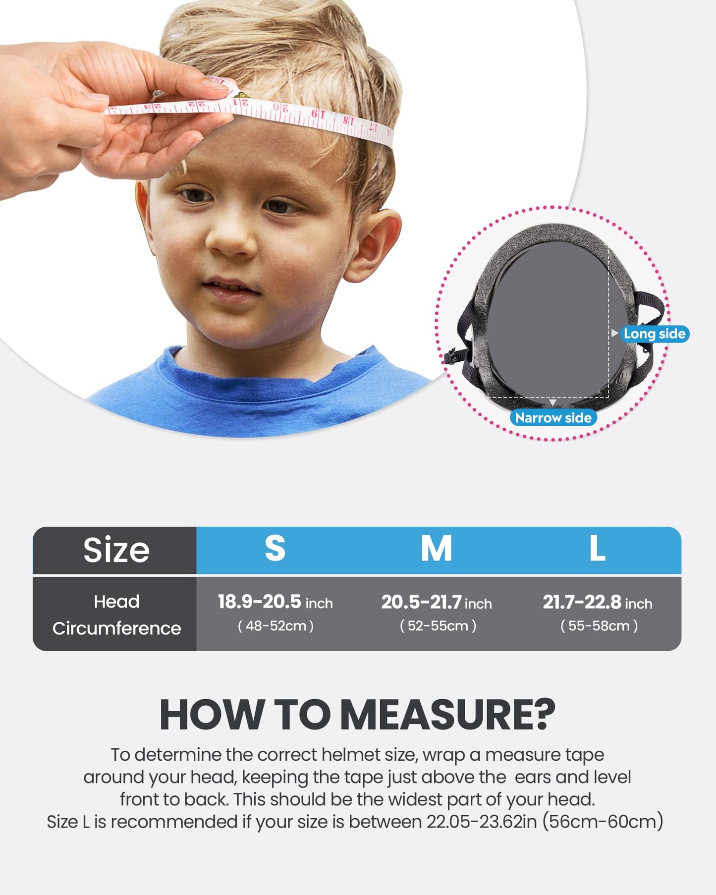 OutdoorMaster Kids Bike Helmet, Adjustable for Cycling & Skating