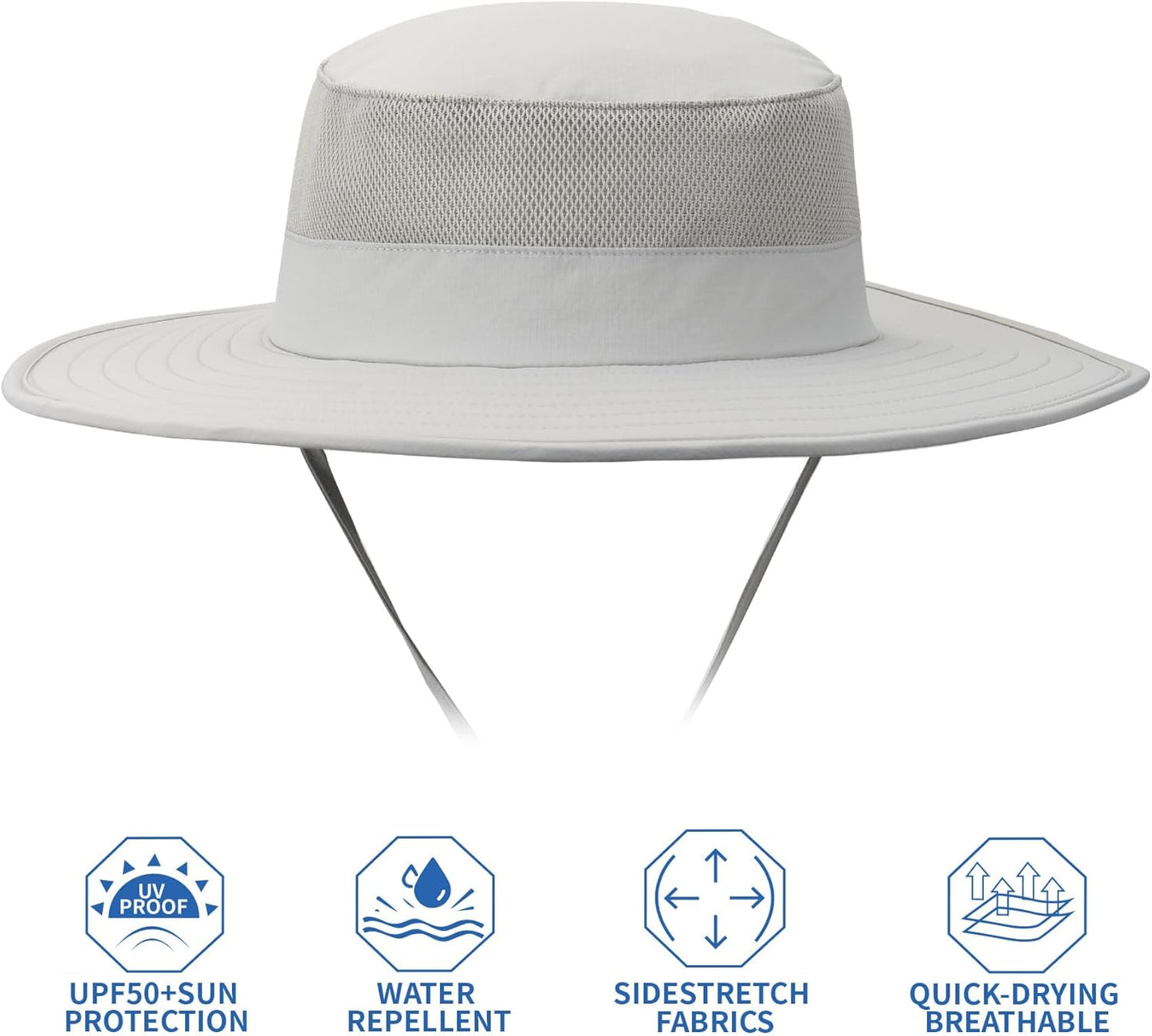 Outdoor Sun Hat - UPF 50 Waterproof Fishing Hat with Neck Flap & Face Cover | Summer Protection