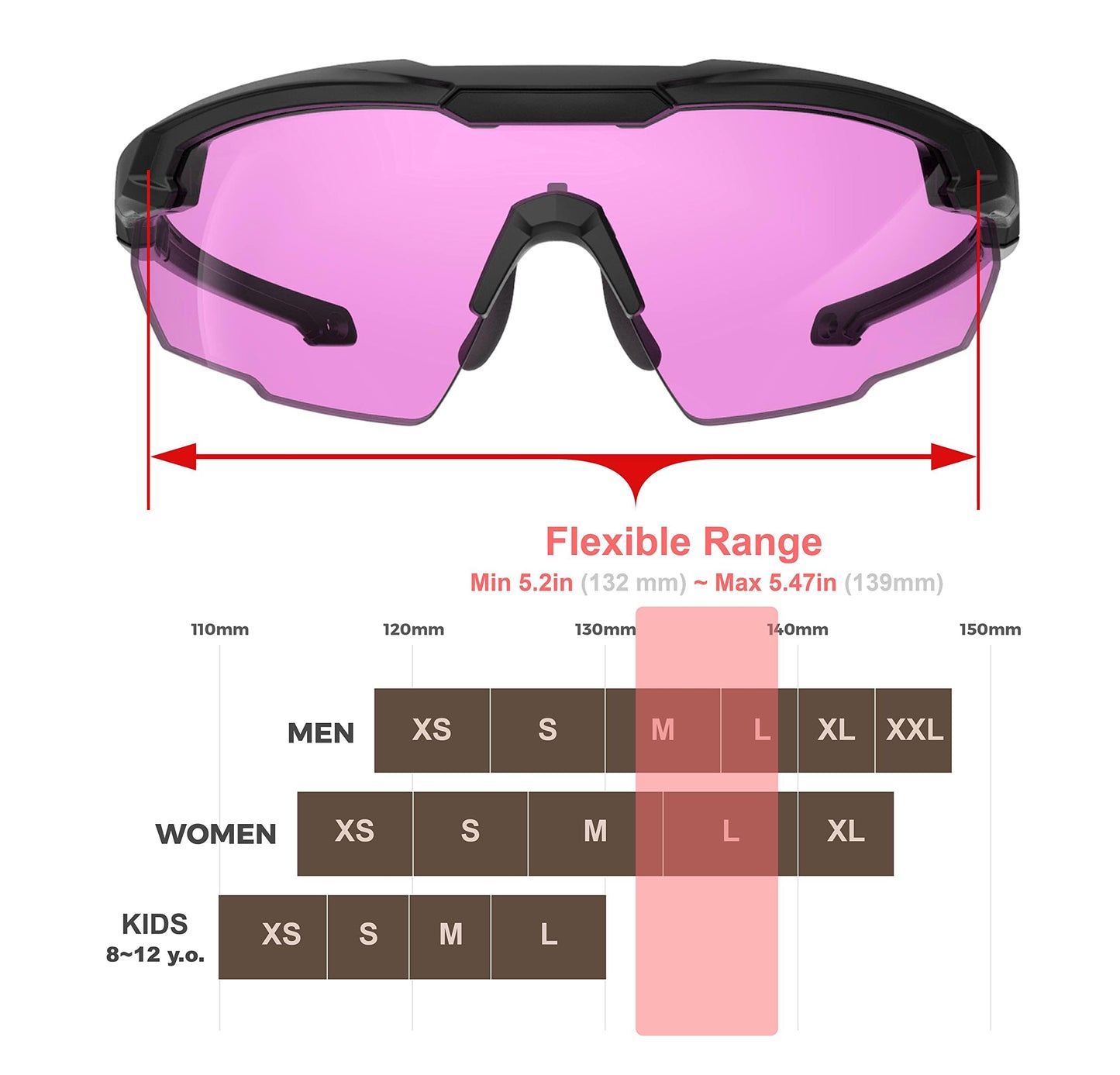 HTS HUNTERSKY S57 HD purple Violet lens for Clay pigeon Ballistic shooting glasses, orange targets, skeet trap shooting range Anti Fog eye protection