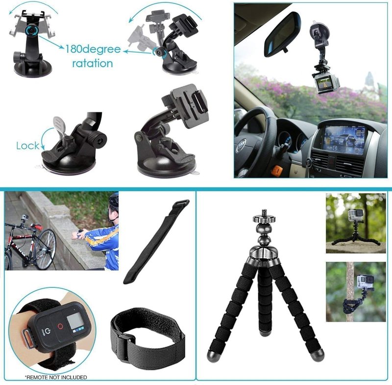 DJI Osmo Action 5 Pro - 4K Waterproof Action Camera with 40MP, Stabilization & 128GB Memory Card | 50-Piece Accessory Kit