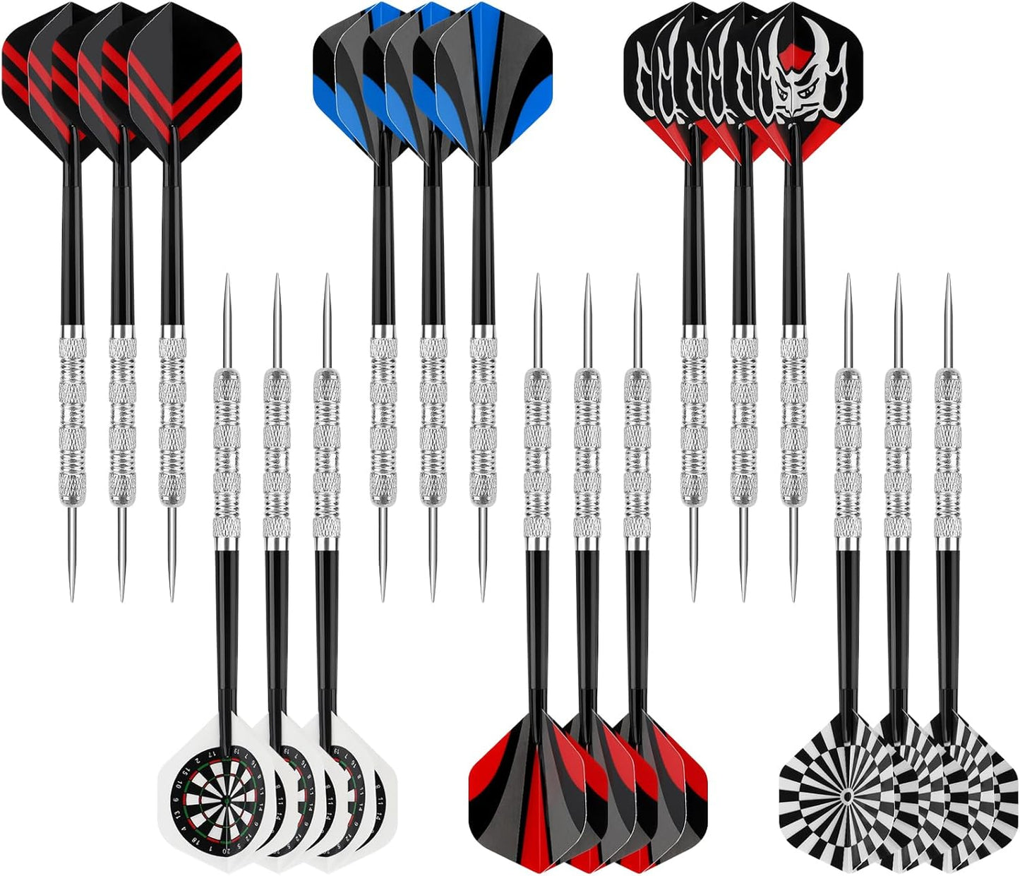 Professional Steel Tip Darts Set - 14g Metal Darts for Dartboard | Durable Metal Tips