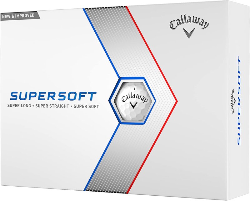 Callaway Supersoft Golf Balls - 2023 White Edition | Pack of 6 for Optimal Performance
