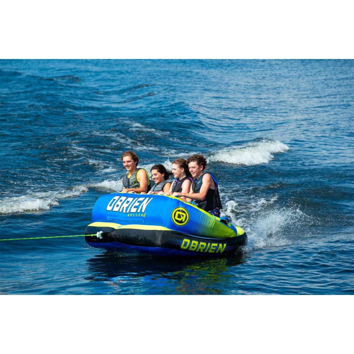 O'Brien Baller Soft Top 4-Person Towable Tube with Back Rest