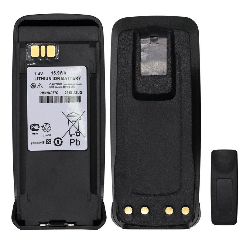 DDONG PLUS NNTN4077 Battery NNTN4103 7.4v 2800mAh [Upgraded] for Motorola XBR Series XPR6350 XPR6380 XPR6500 XPR6550 XPR6580 XPR8300 XTR8300 XPR4380 XPR6100 XPR6300 Battery with Belt Clip