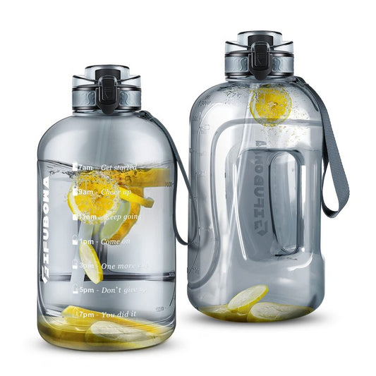 GIFUBOWA 3l Goal Large Water Bottle with Handle BPA Free Leakproof Motivational Big Sports Capacity Drink Jug