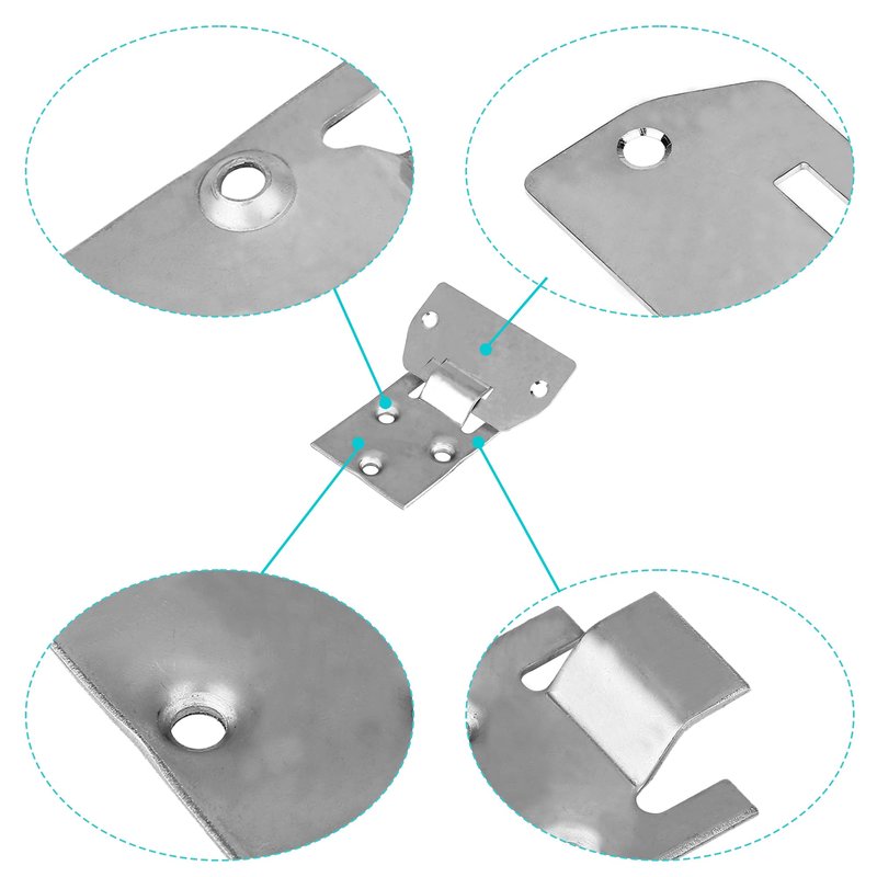 10L0L Golf Cart Seat Bottom Hinge Plate Fits for 1995-up EZGO TXT & Medalist, 2001-up EZGO MPT Shuttle Workhorse Series, 2 Pack OEM# 71610G01 71609G01