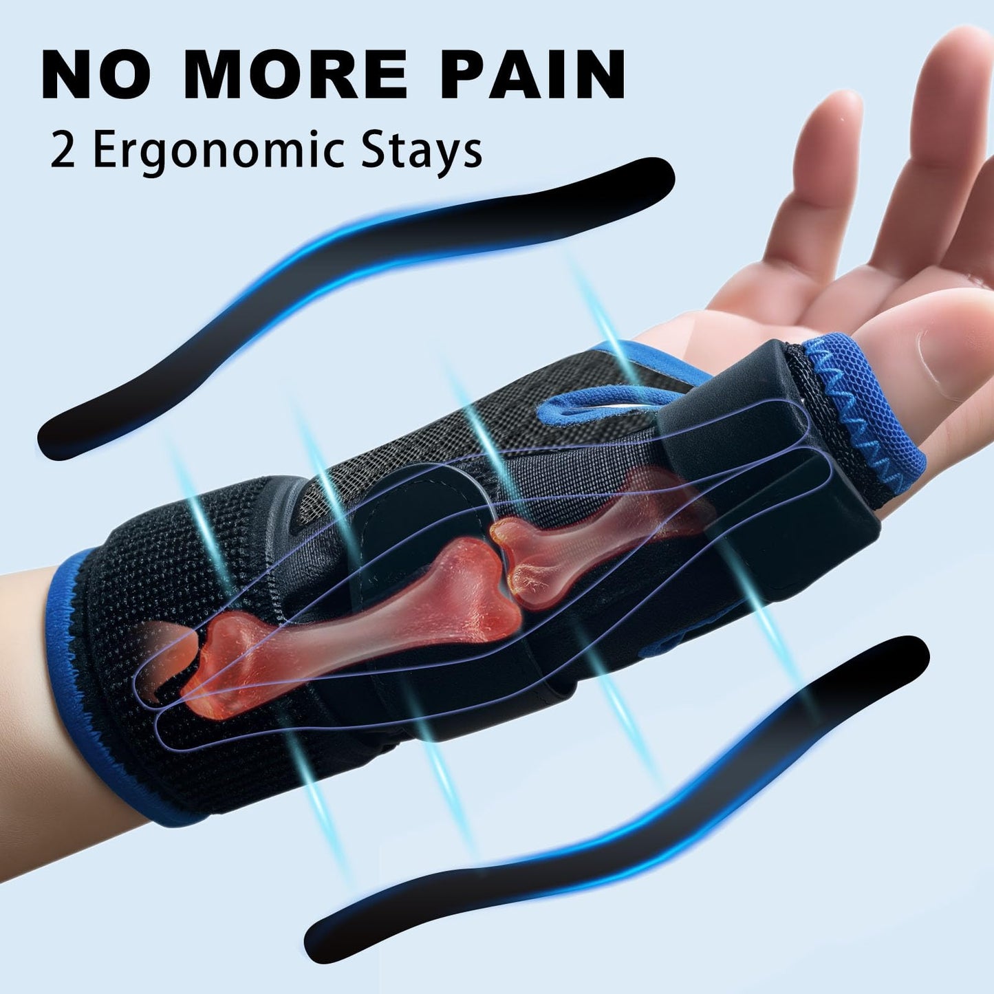XURDKS Adjustable Ergonomical Thumb Spica Splint Thumb Stabilizer for Right Hand or Left Hand,Thumb Brace Thumb Support for Trigger Finger,Arthritis,Sprains,De Quervains Tenosynovitis,CMC Pain (S/M)