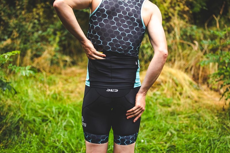 Men's Sleeveless Triathlon Top - Full Zip Tri Top with 2 Pockets | Breathable AG Fabric