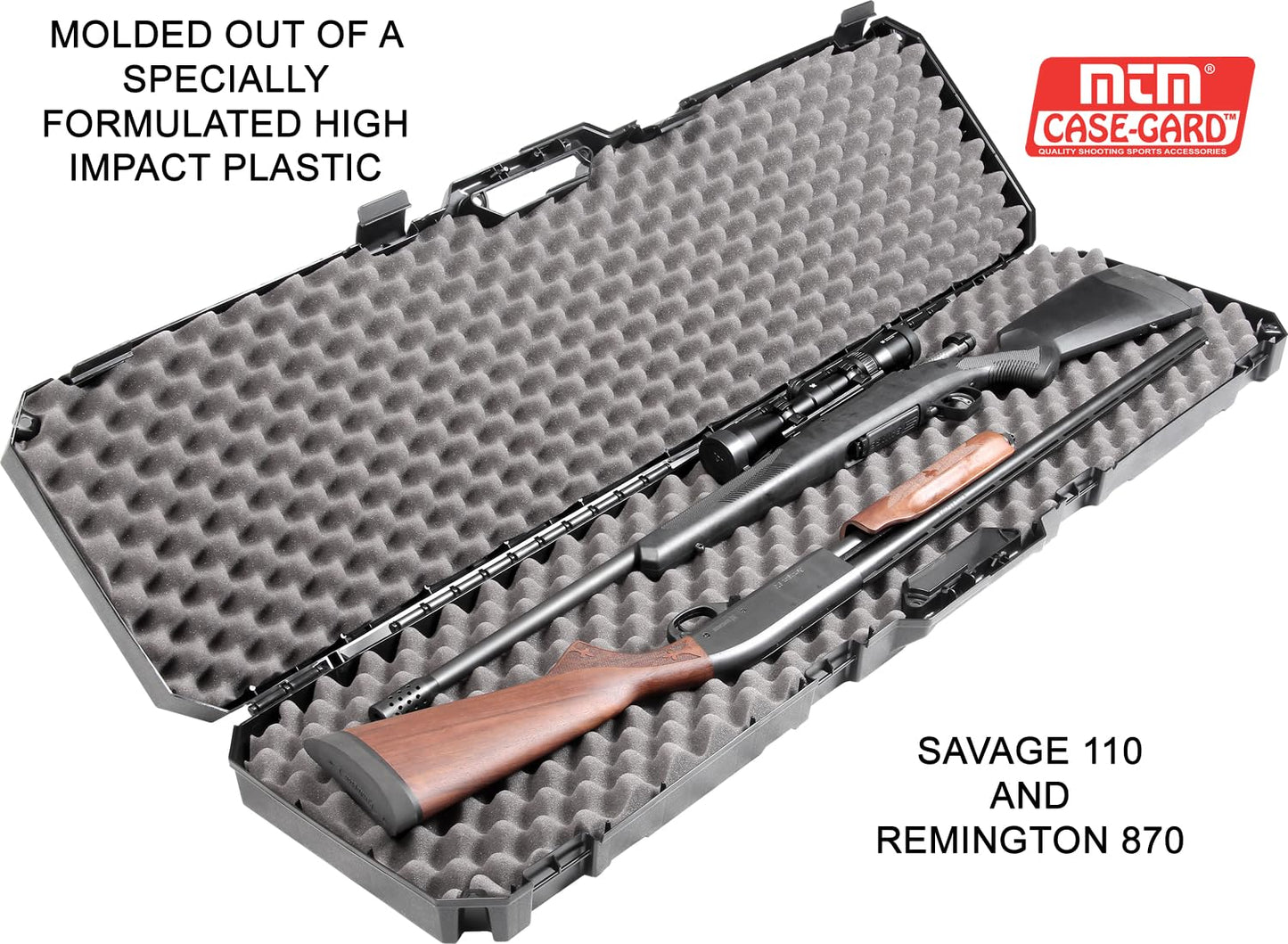 MTM RC51D Double Scoped Rifle Case 51", USA Made, Black