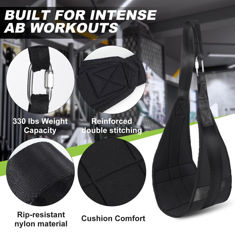 Hanging Ab Straps for Pull Up Bar, Fitness Abdominal Slings Straps for Core Strength Training, Pull Up Straps for Abdominal Leg Raise Exercise Fitness Workout Strength Training