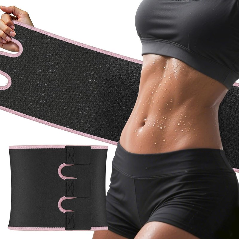 Waist Trainer for Women & Men - Sweat Trimmer Belt for Stomach | Adjustable Size
