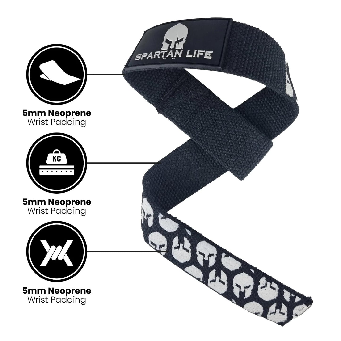 "Victorbudo USA Wrist Straps for Weightlifting, Powerlifting & Strength Workouts  18 inch Heavy Duty Padded Gym Lifting Straps for Deadlifts, Anti-Slip Silicone Grip, Durable for Men & Women (Pair)"