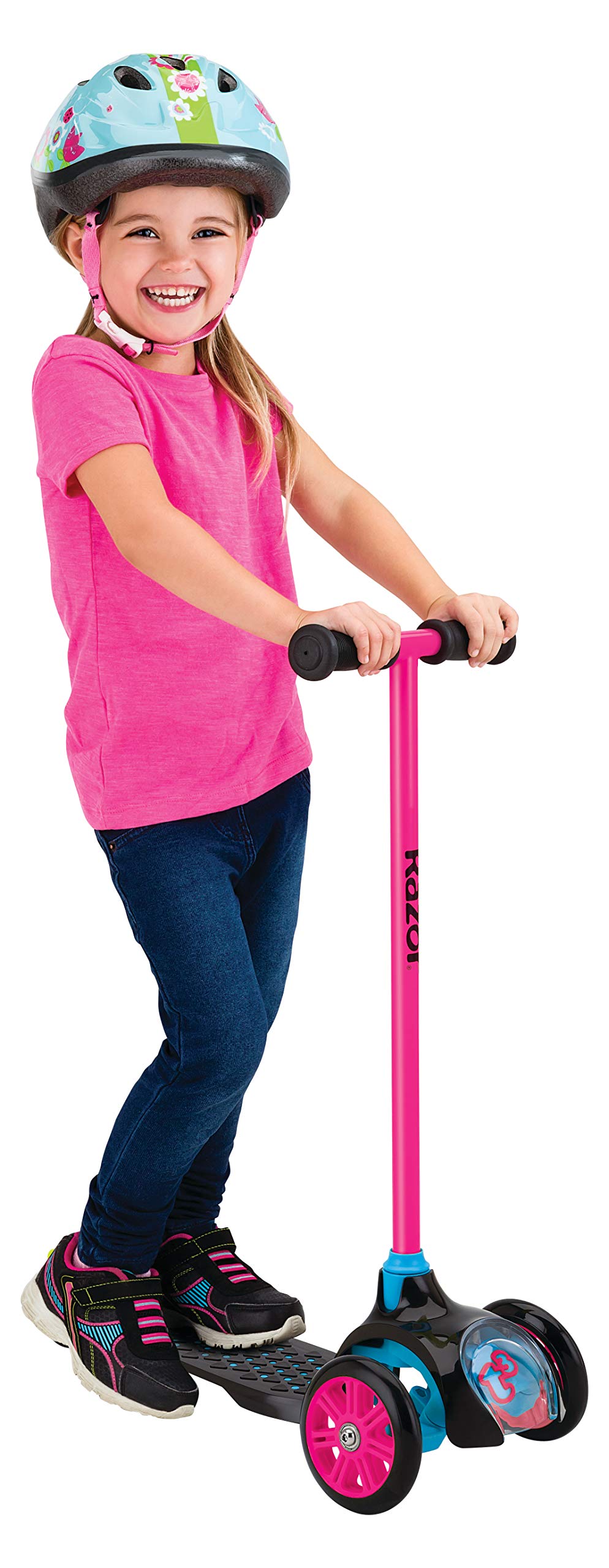 Razor Jr. T3 Kick Scooter for Kids Ages 3+ - Lightweight, Advanced Tilt-to-Turn Technology, For Riders up to 48 lbs