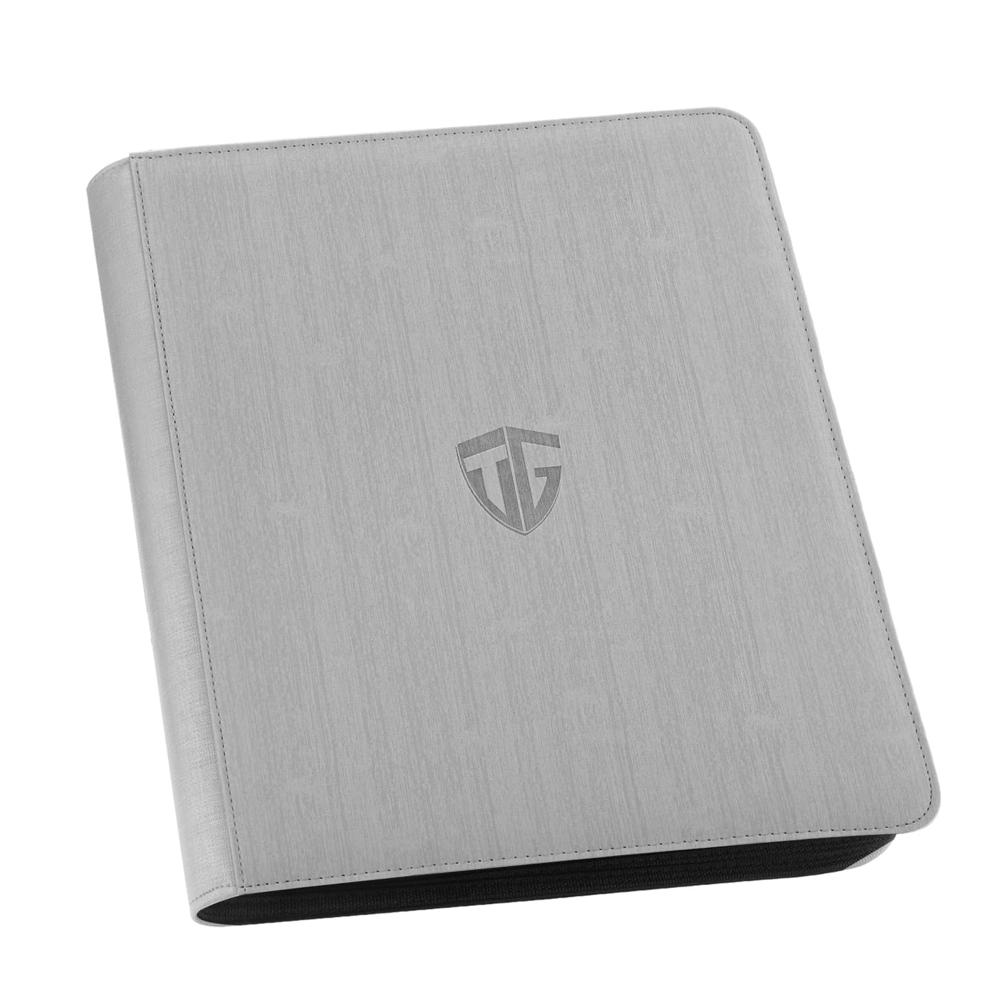 TCGUARD Toploader Binder,Holds 216 Toploaders,9 Pocket Top Loader Binder with Sleeves for 3"x4" Rigid Toploaders Hard Cases,Top loader Binders for TCG, MTG Card Binder, Trading Cards Binder(Grey)