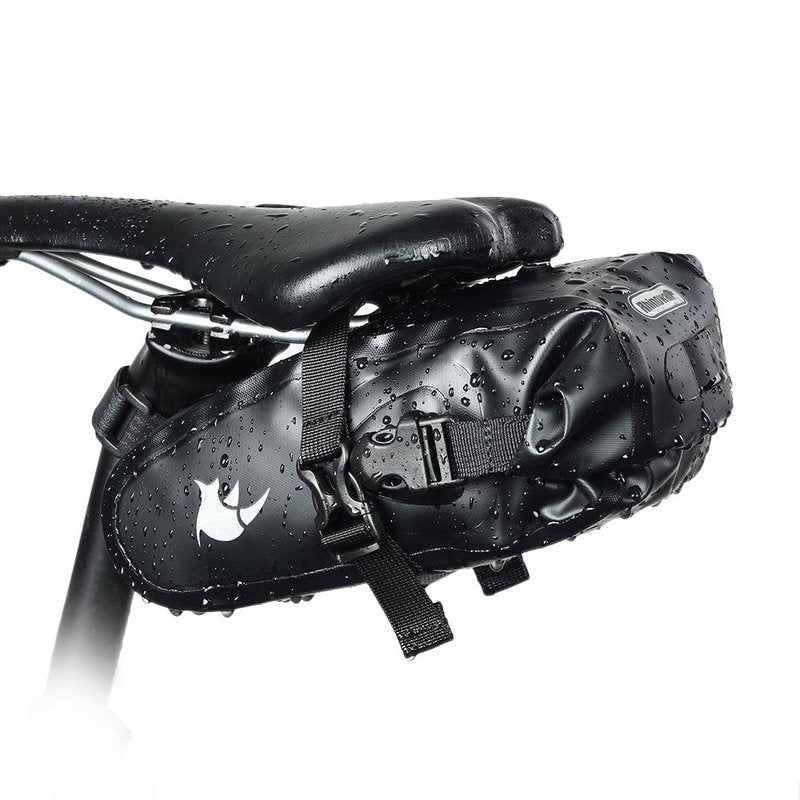 Rhinowalk Bicycle Saddle Bag, Waterproof Bike Bag Under seat Bag 1.5L Rainproof Mountain Road Bike Seat Bag Bicycle Bag Professional Cycling Accessories