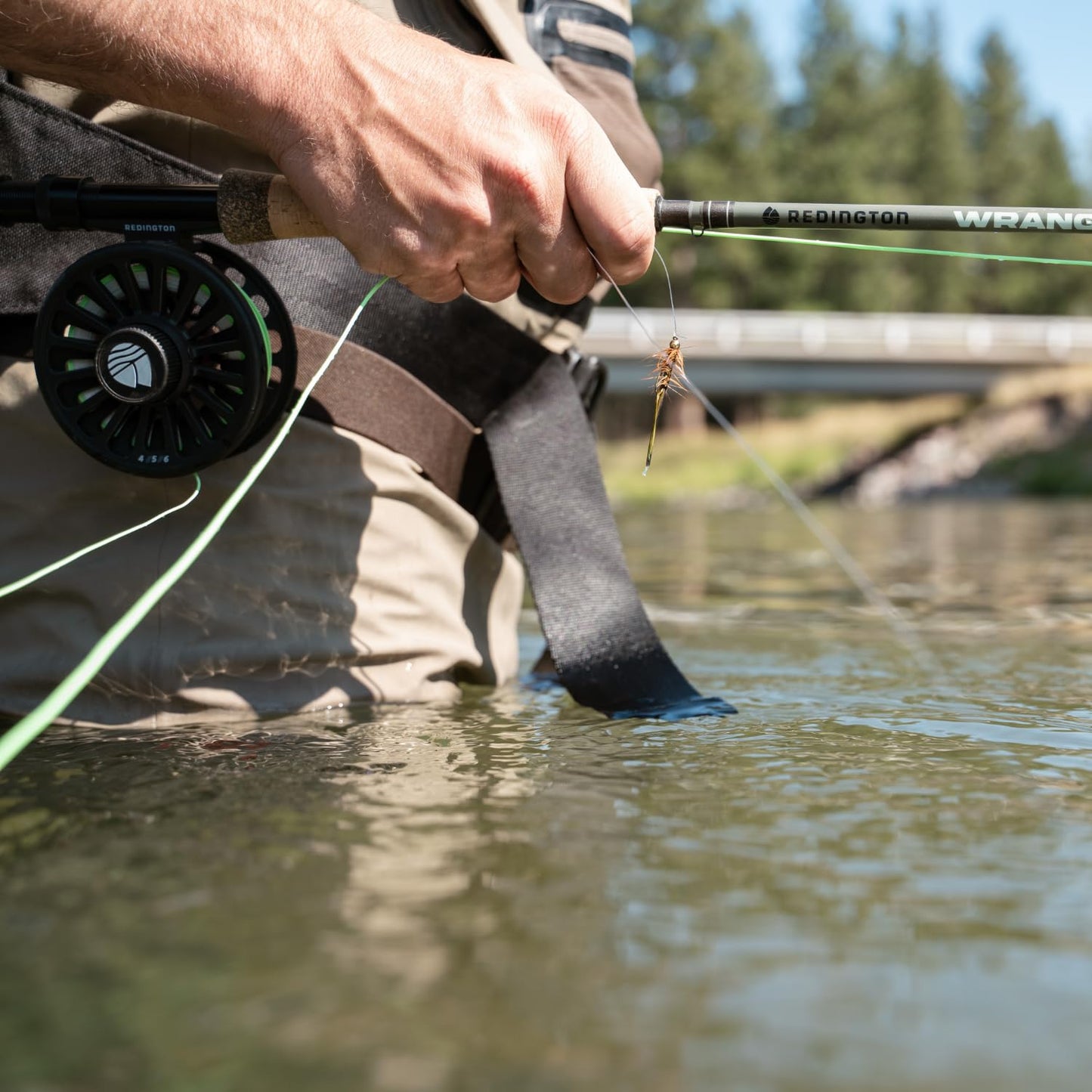 RIO Products Fluoroflex Strong Tippet, 100% Fluorocarbon Fly Fishing Tippet for Trout, Abrasion Resistant, Strong, & Knot Friendly, 100yd Guide Spool, 7X