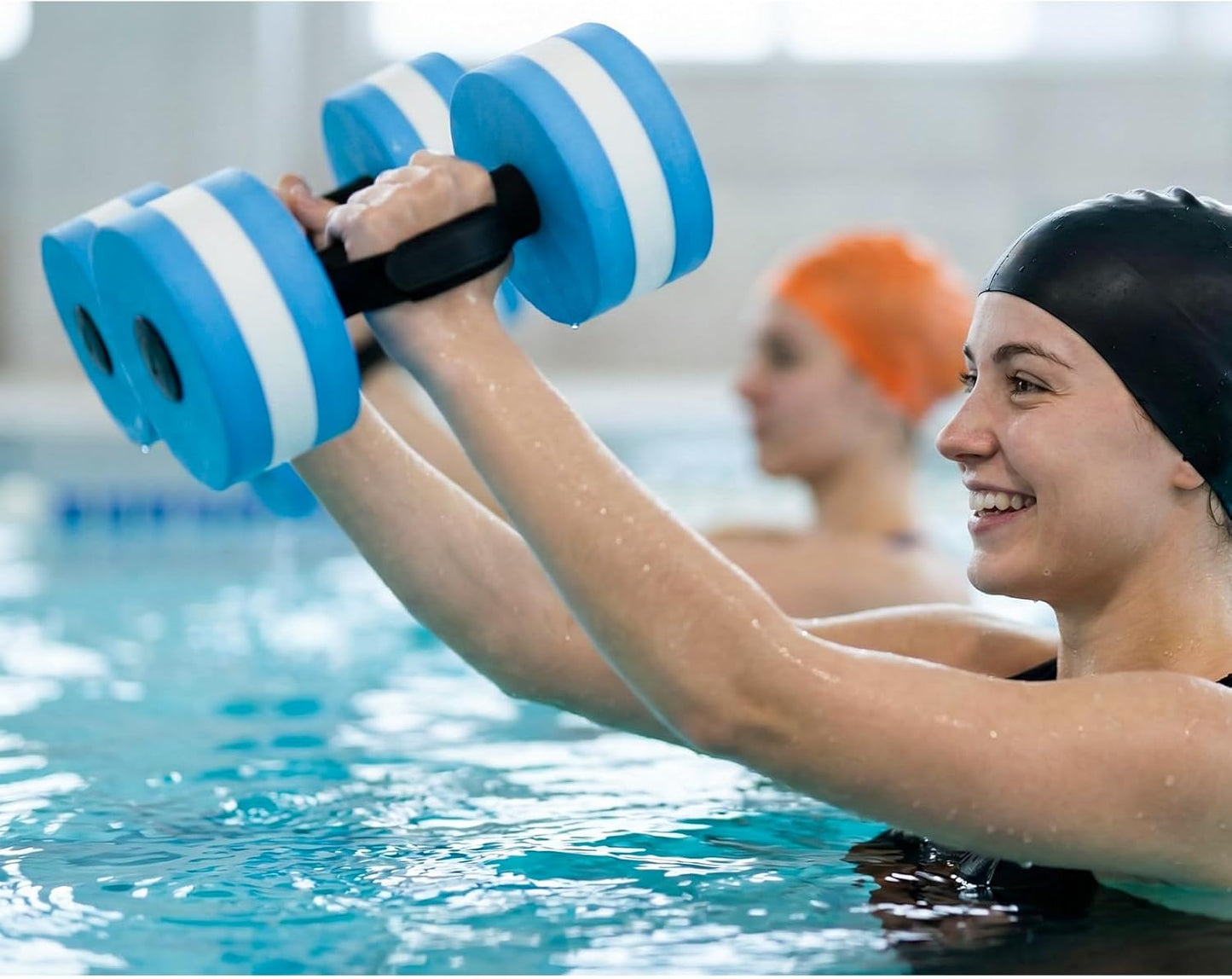 Aquatic Exercise Dumbbell Set - Foam Dumbbells for Water Aerobics | Resistance Training for Weight Loss