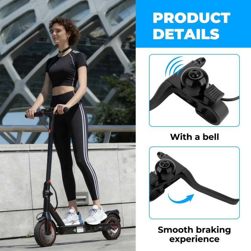 Jerbor Brake Handle Lever with Brake Cable for iScooter i8/i9, Handlebar Lever Parts Brake Assembly Kit, Electric Scooter Replacement for Iscooter